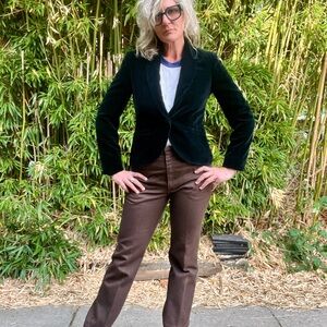 The Villager 1980’s black crushed velvet women’s blazer size small/medium